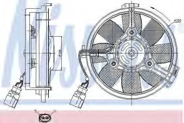 Вентилятор радіатора  NISSENS 85547