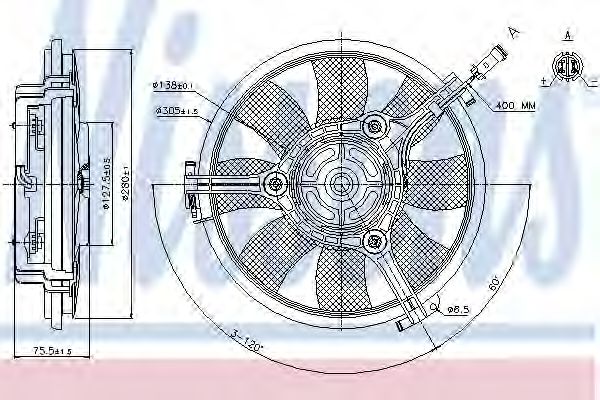 Вентилятор радіатора  NISSENS 85691
