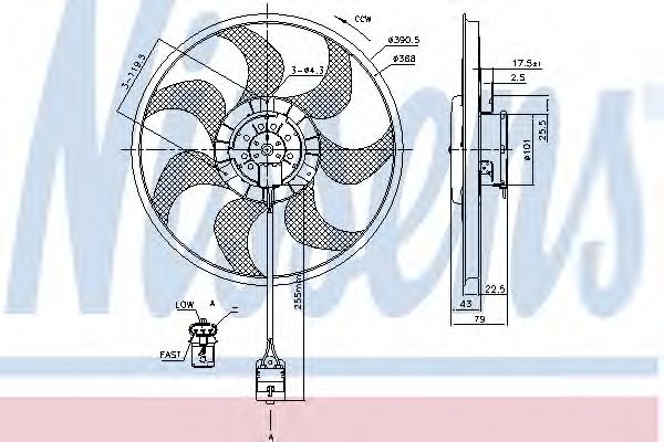 Вентилятор радіатора  NISSENS 85777