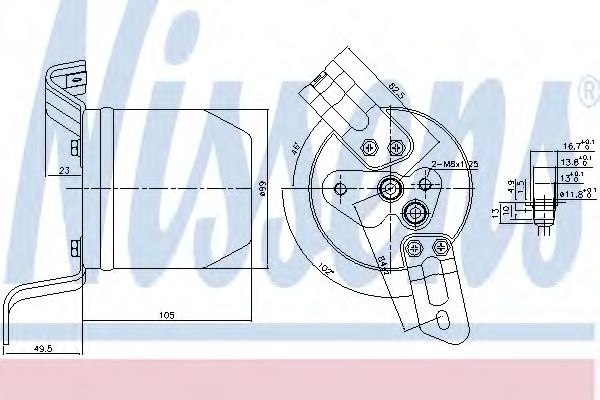 Осушувач кондиціонера NISSENS 95004