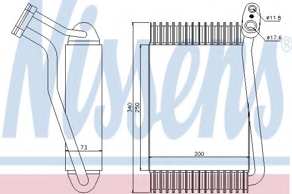 Випарювач кондиціонеру NISSENS 92143