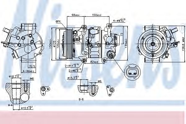 Компресор кондиціонера  NISSENS 89314
