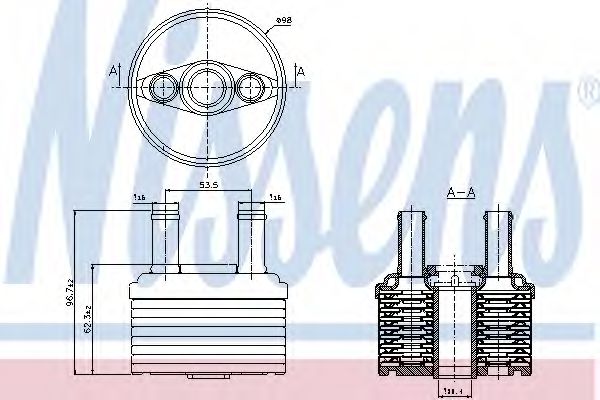 Радіатор масляний  NISSENS 90664