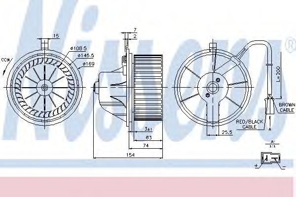 Вентилятор салону  NISSENS 87068