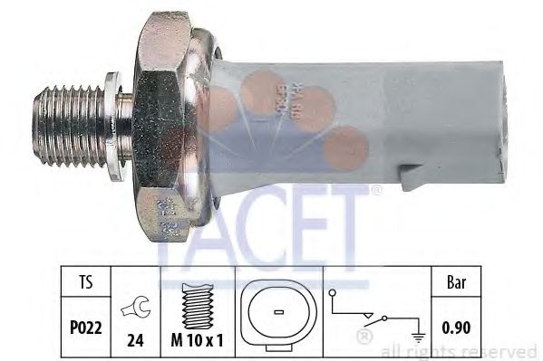 Датчик тиску масла FACET 70134