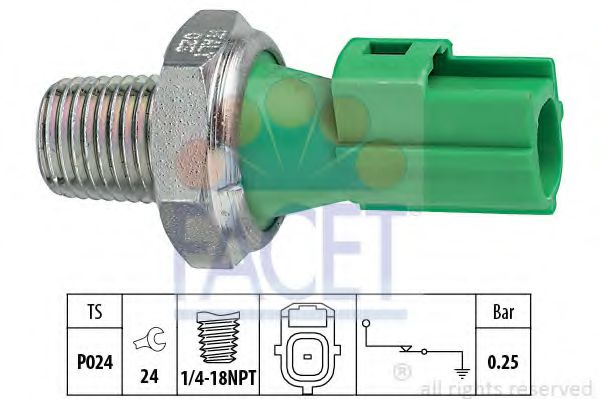 Датчик тиску масла FACET 70146