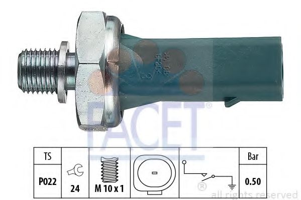 Датчик тиску масла FACET 70139
