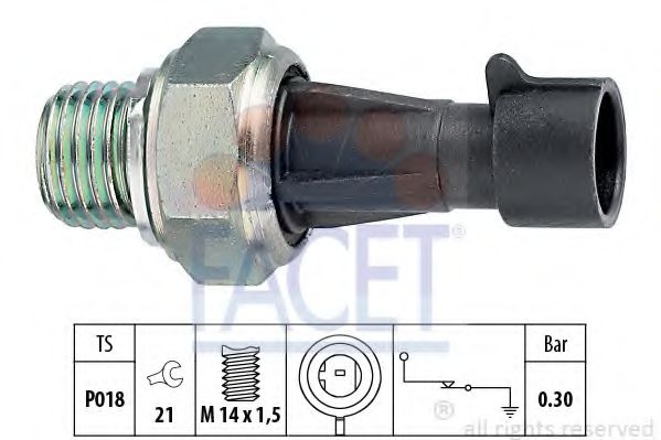 Датчик тиску масла FACET 70096