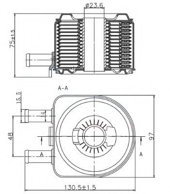 Радіатор масляний NRF 31735