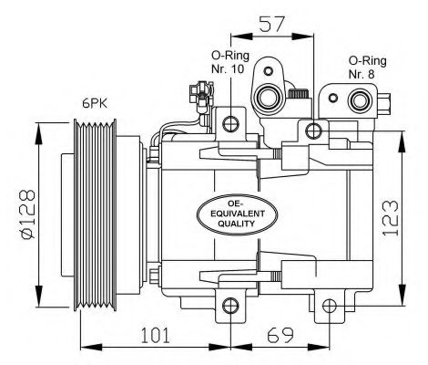 Компресор кондиціонера  NRF 32204