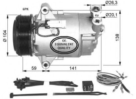 Компресор кондиціонера  NRF 32427