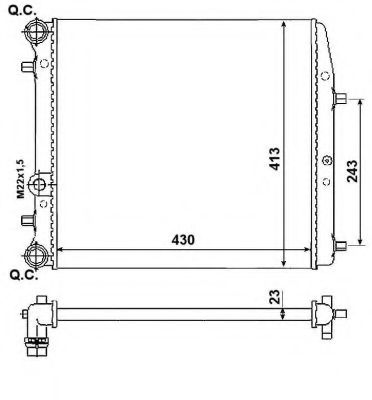 Радіатор охолодження NRF 53021A