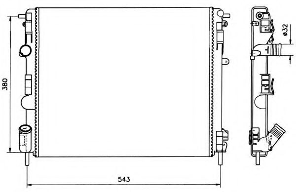Радіатор охлодження NRF 58148
