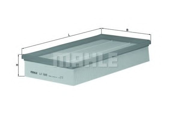 Повітряний фільтр MAHLE LX1649