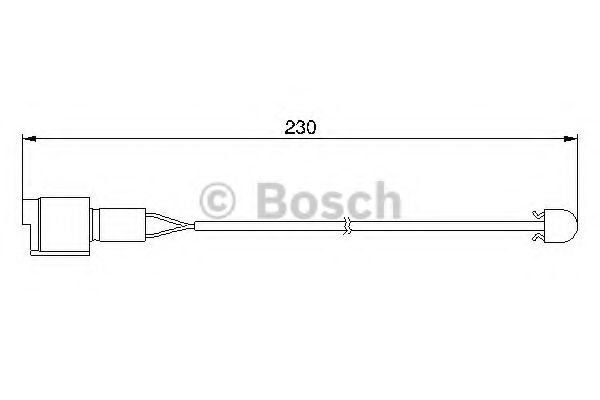 Датчик зносу гальмівних колодок BOSCH 1987474910