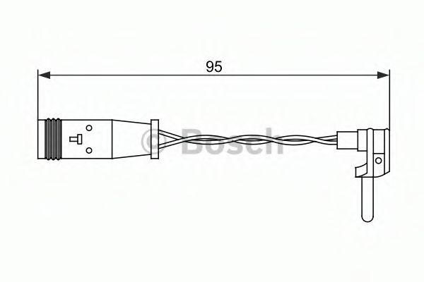 Датчик зносу гальмівних колодок BOSCH 1987473070