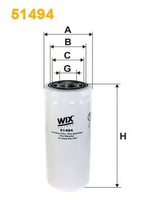 Фільтр масляний WIX FILTERS 51494