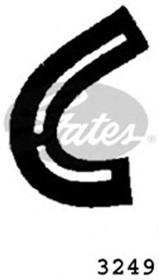 Вигнутий патрубок системи охолодження GATES 3249