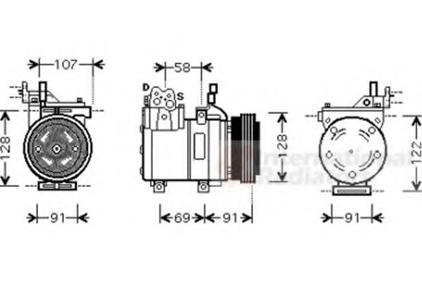Компресор кондиціонера  VAN WEZEL 8200K161