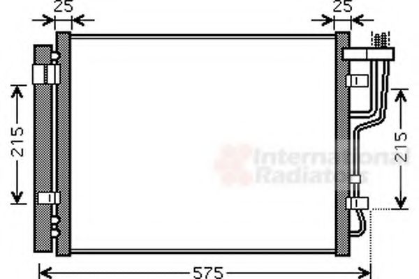 Радіатор інтеркулера  VAN WEZEL 82005189