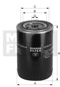 Фільтр масляний MANN-FILTER W117013