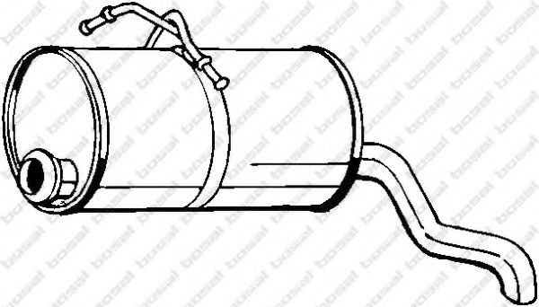 Глушник задня частина BOSAL 135225