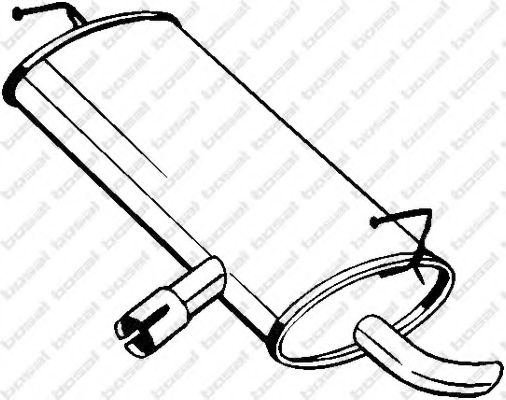 Глушник, задня частина BOSAL 145203