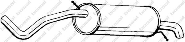 Глушник задня частина BOSAL 278233