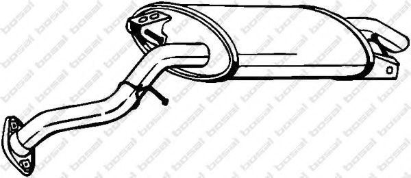 Глушник задня частина BOSAL 228079