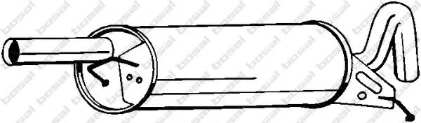 Глушник, задня частина BOSAL 233119