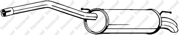 Глушник задня частина BOSAL 233087