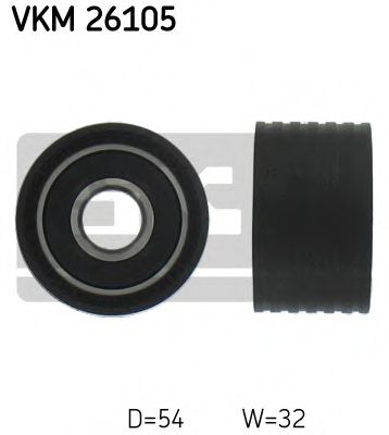 Ролик ременя поліклинового SKF VKM26105