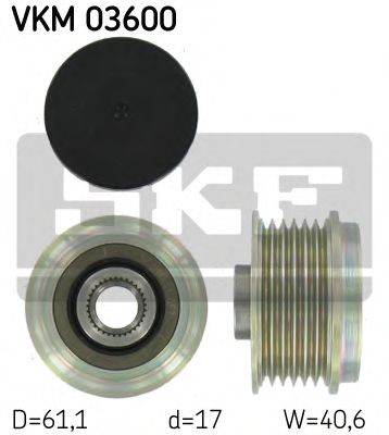 Муфта обгінна генератора  SKF VKM03600