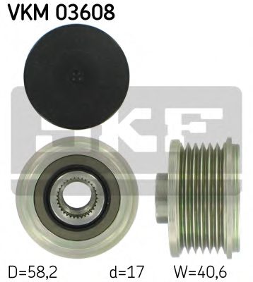 Муфта обгінна генератора  SKF VKM03608