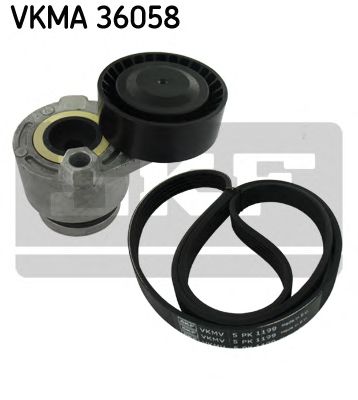 Комплект ременя ГРМ  SKF VKMA36058