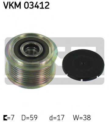 Муфта обгінна генератора  SKF VKM03412