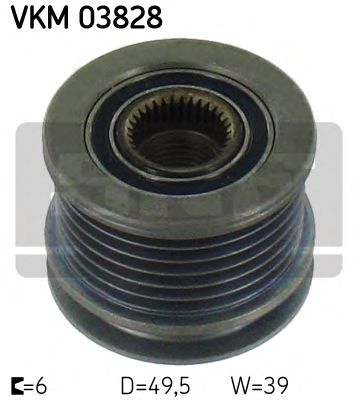Обгінна муфта генератора SKF VKM03828