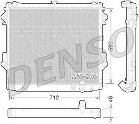 Радіатор охолодження двигуна DENSO DRM50074