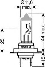Лампа розжарювання H7 12V 55W PX26D Cool Blue Intense OSRAM 64210CBI